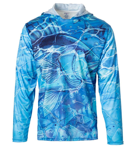 Men Performance Hoodie Top Fish Graphic-7644209