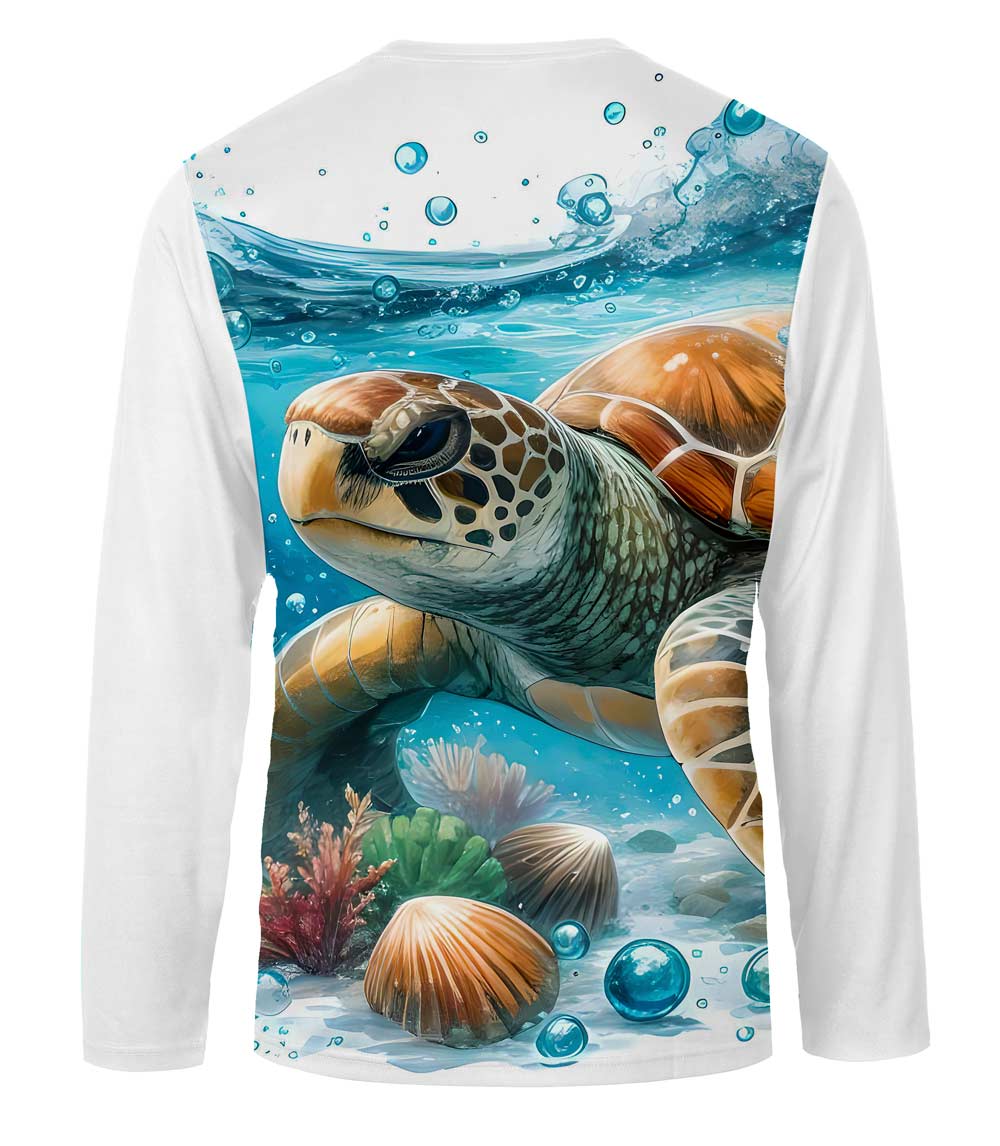 Boys Performance Top Turtle Coral Reef Graphic-7644404