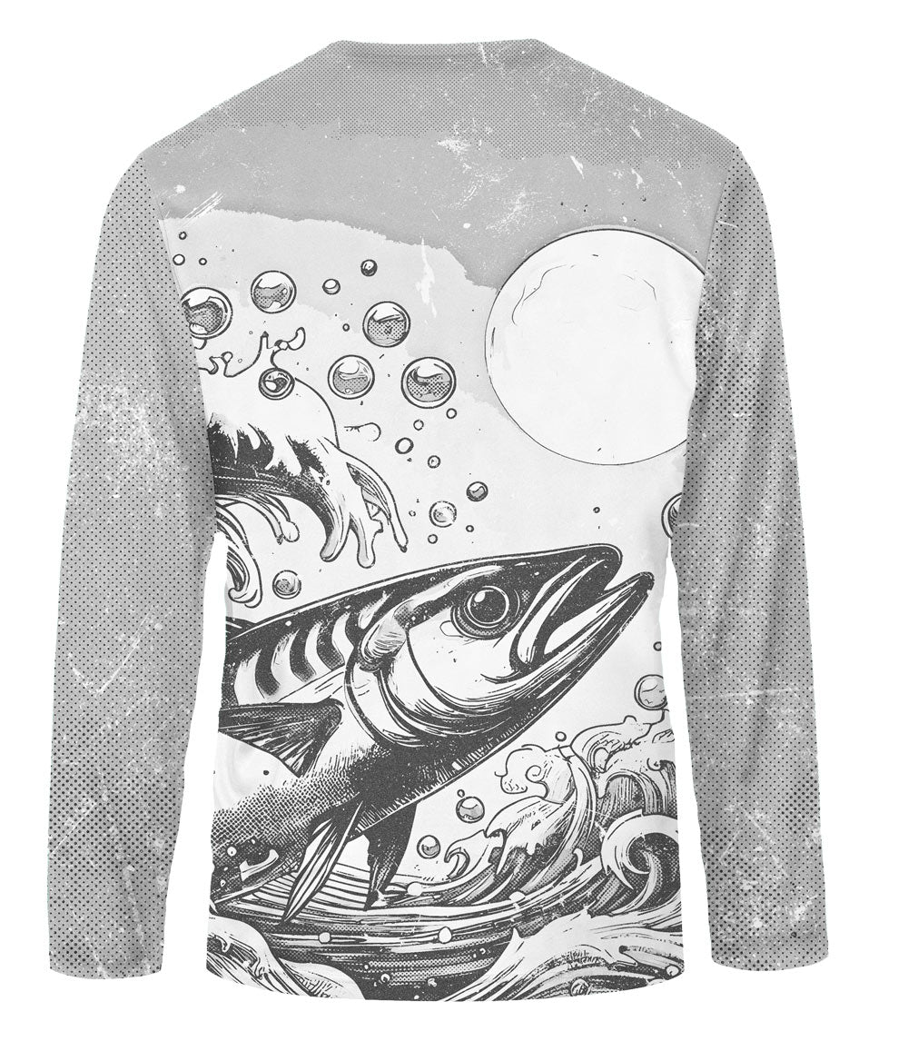 Boys Performance Top Fish Waves Design-7645304