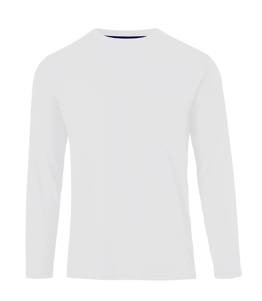 Boys Performance L/S Crew Neck White - 7648502