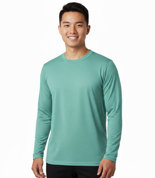 Adult Performance L/S Top Crew Neck Cool Mint - 7651109