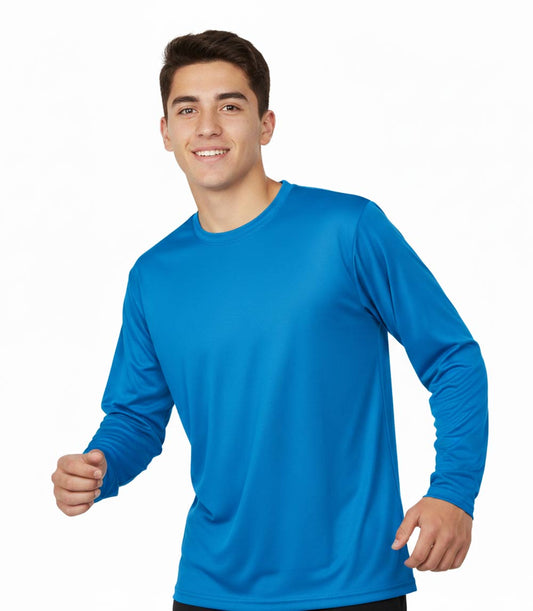 Performance L/S Crew Neck Pacific Blue - 7661209