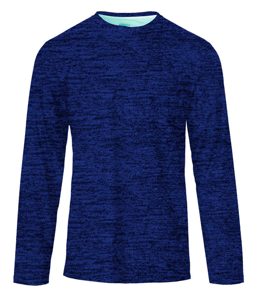 Performance L/S Crew Neck Heather Royal - 7667209