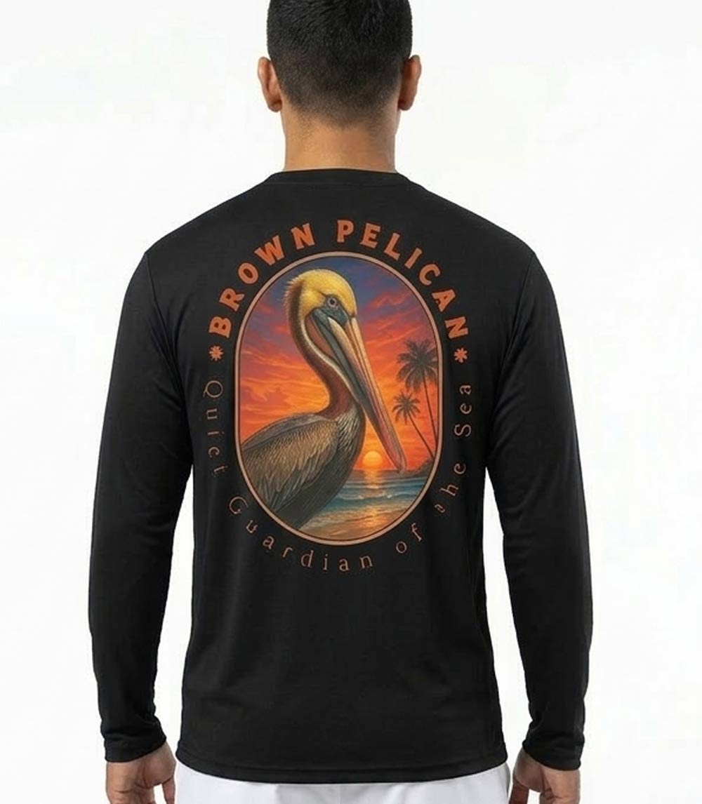 Men Performance L/S Top with Pelican Design - 7671809