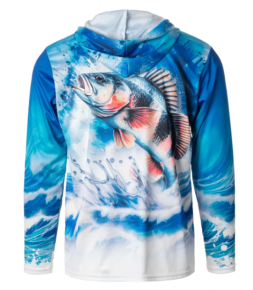 Men Performance Hoodie Top Fish Graphic-7683809