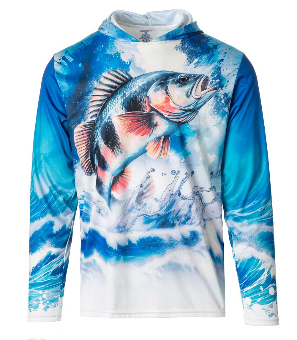 Men Performance Hoodie Top Fish Graphic-7683809