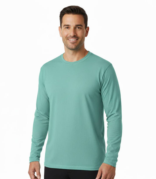 Performance L/S Crew Neck Scuba Blue - 7685509