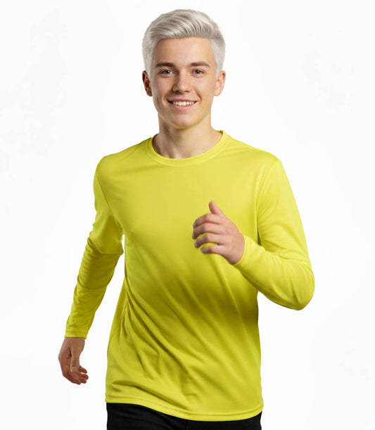 Performance L/S Crew Neck Yellow - 7687109