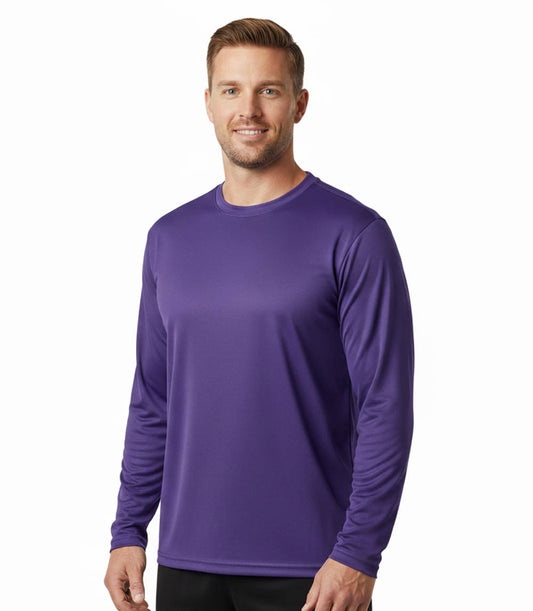 Performance L/S Crew Neck Purple - 7688209