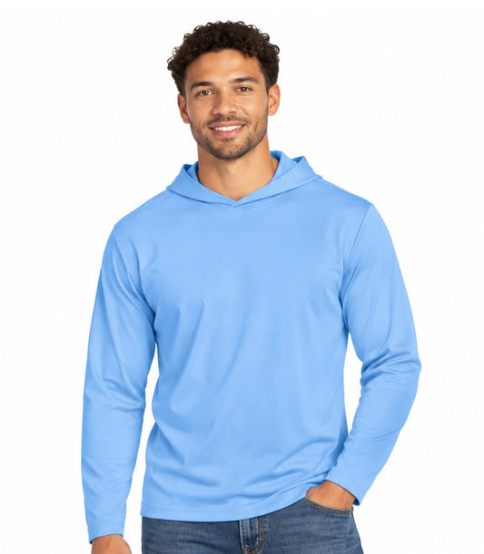 Performance L/S W Hoodie - Light Blue 7689509