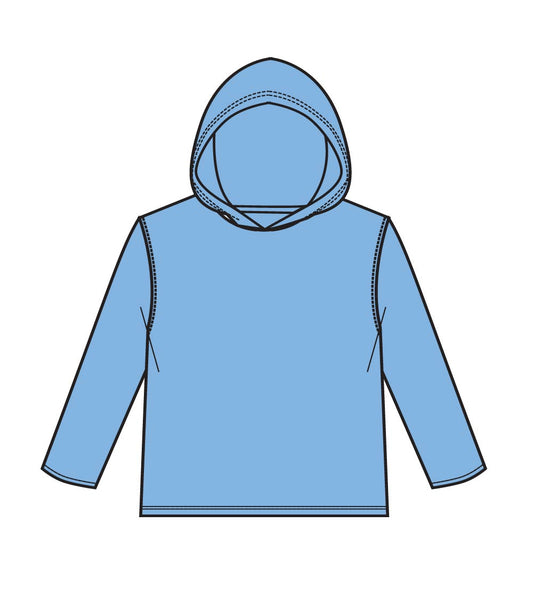 Performance L/S W Hoodie - Light Blue 7689509