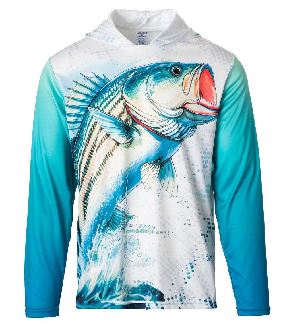 Men Performance Hoodie Top Fish Graphic-7691609