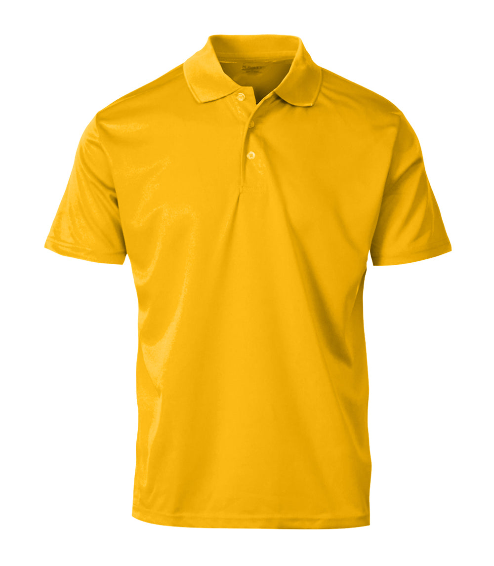 Men Performance Closed Mesh Polo Gold - 7705509