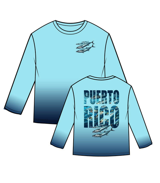 Men Performance L/S Top Puerto Rico Fish Graphic - 7825209