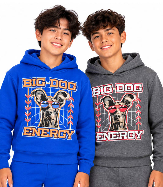 Boys 8-14 Doberman Hoodie & Jogger Set – S1OPE “Big Dog Energy” - 8128088