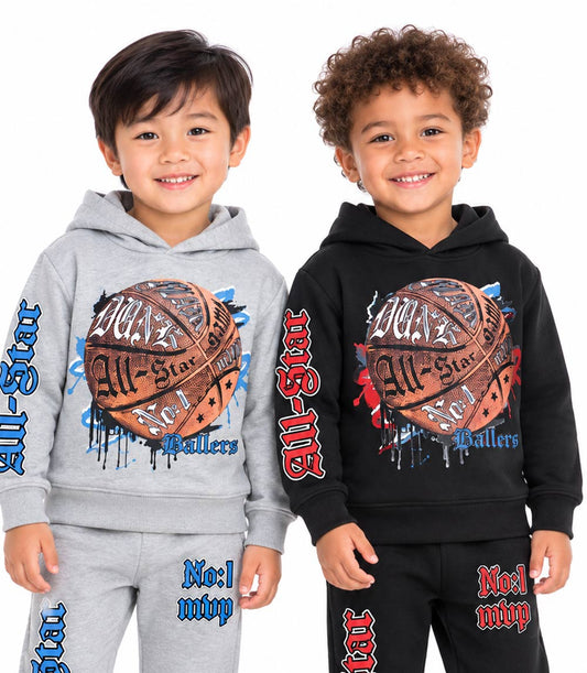 Toddler Boys All Star Basketball Hoodie & Jogger Set – S1OPE 8157002