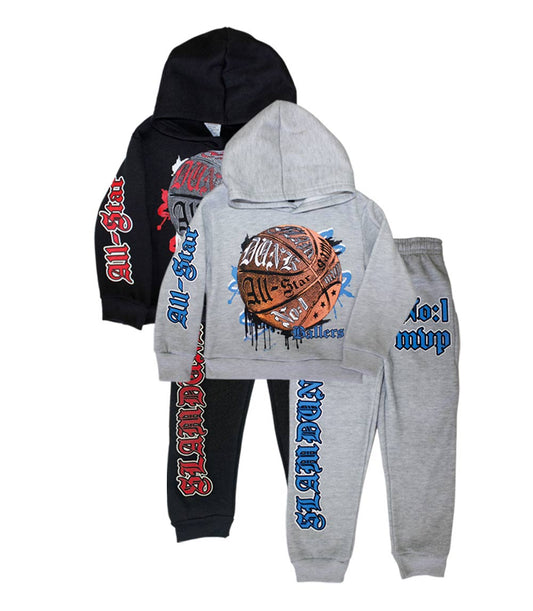 Boys 8-14 All Star Basketball Hoodie & Jogger Set – S1OPE 8157088