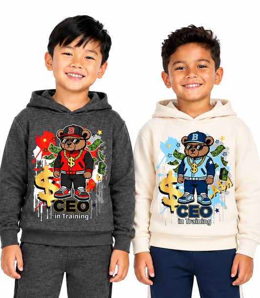 S1OPE CEO in Training Screen Print Pull On Hoodie & Jogger w Strapping – 8171902