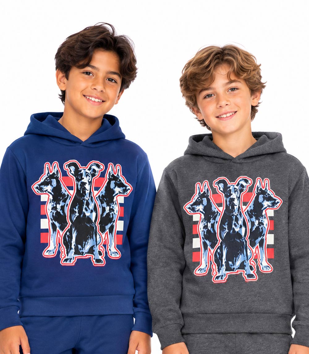 Boys 8-14 Doberman Hoodie & Jogger Set – S1OPE “Big Dog Energy” (Style 8185488)