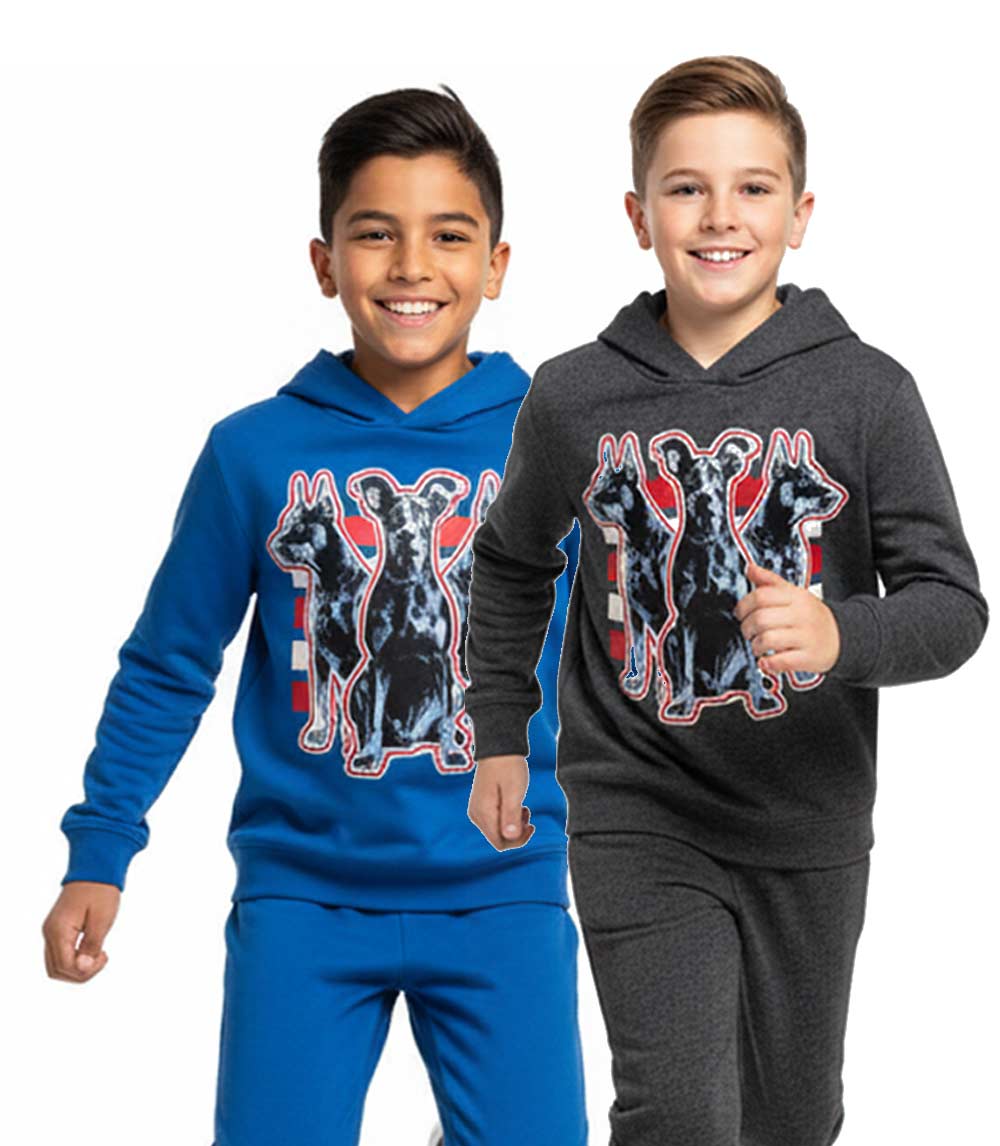 Boys 8-14 Doberman Hoodie & Jogger Set – S1OPE “Big Dog Energy” (Style 8185488)