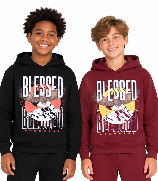 Boys 8-14 Blessed Hoodie & Jogger Set – S1OPE (Style 8196588)