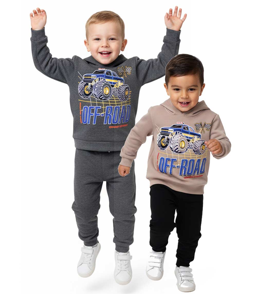 Toddler Boys Monster Truck Hoodie & Jogger Set – S1OPE 8198502