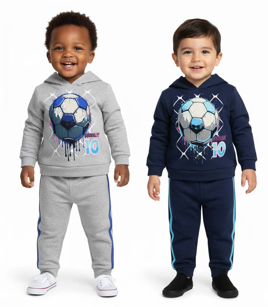 Toddler Boys Basketball Drip Hoodie & Jogger Set – S1OPE Pullover (Style 8199002)