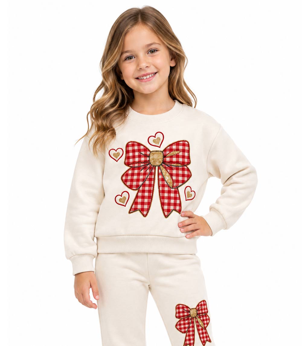 Conjunto deportivo con capucha y estampado de perro rosa para niña - 8618102