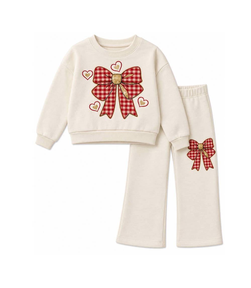 Conjunto deportivo con capucha y estampado de perro rosa para niña - 8618102