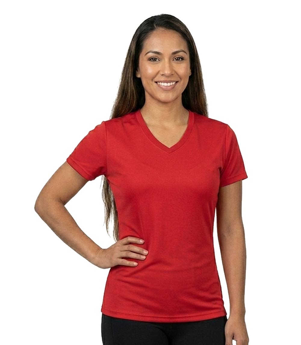 Polo deportivo de manga 3/4 para mujer, blanco - 9306909