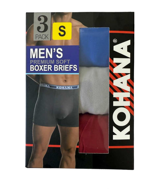 Men's Polyester Boxer Briefs - 3pk Asst Colors - 94809